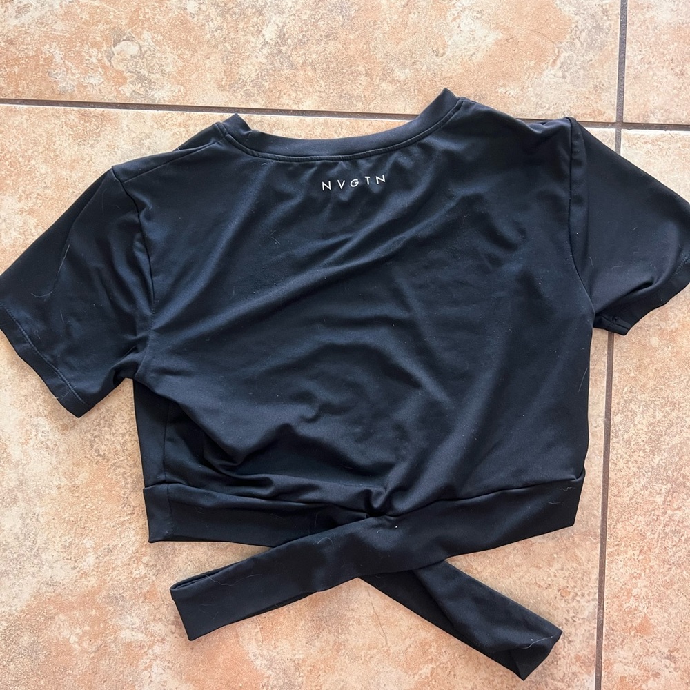NVGTN Cross Body Crop Top, Size XS?